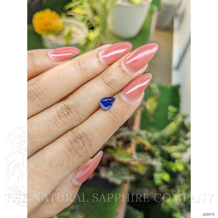 1.35 Ct. Blue Sapphire from Ceylon (Sri Lanka)