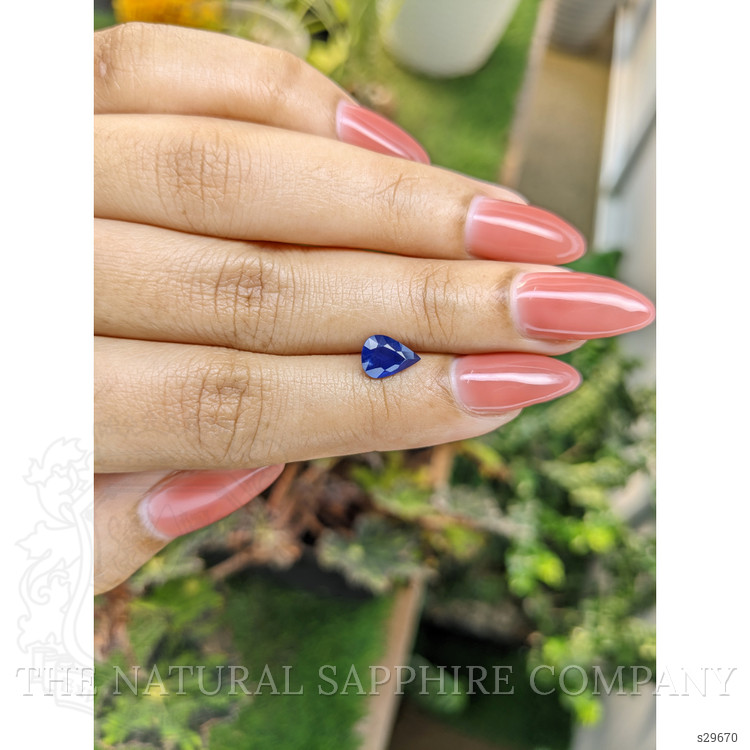 1.35 Ct. Blue Sapphire from Ceylon (Sri Lanka)