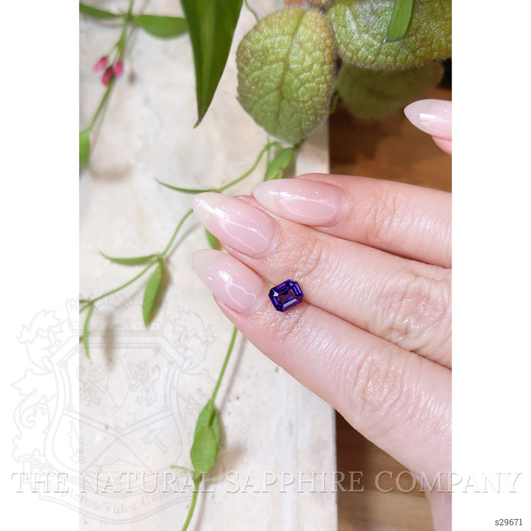 1.32 Ct. Purple Sapphire from Ceylon (Sri Lanka)