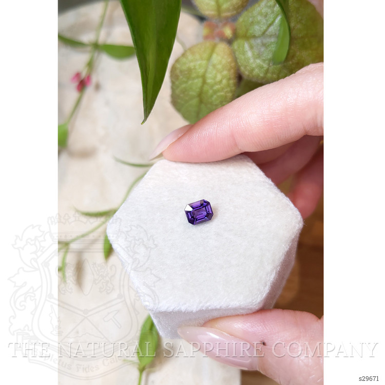 1.32 Ct. Purple Sapphire from Ceylon (Sri Lanka)