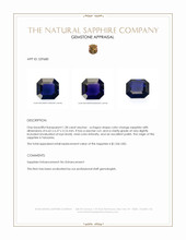 1.28 Ct. Color Change Sapphire from Tanzania Appraisal