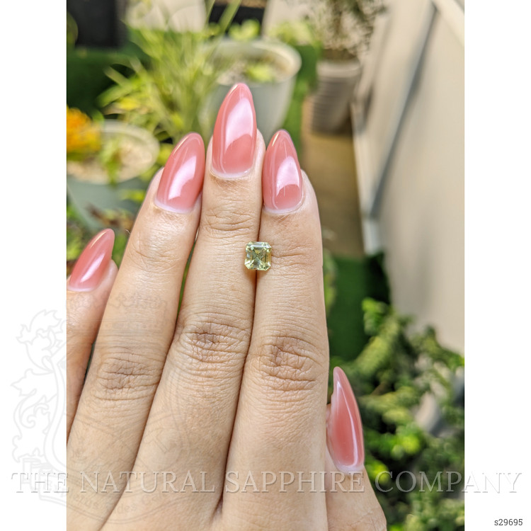 0.97 Ct. Yellow Sapphire from Ceylon (Sri Lanka)