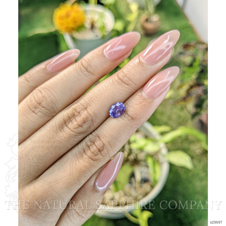 1.35 Ct. Purple Sapphire from Ceylon (Sri Lanka)