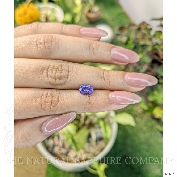 1.35 Ct. Purple Sapphire from Ceylon (Sri Lanka)