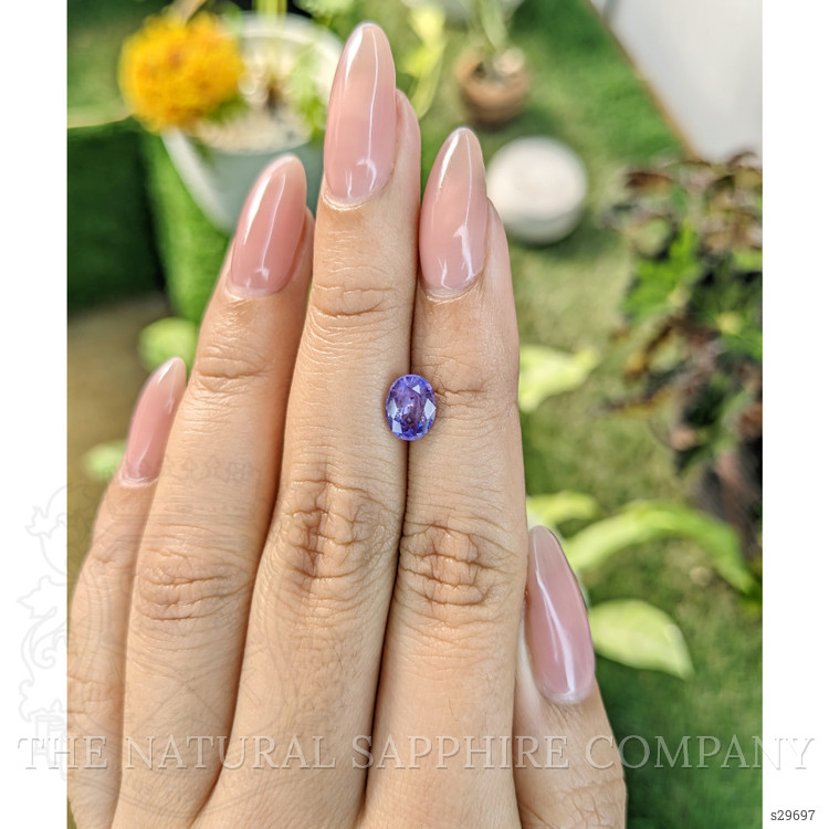 1.35 Ct. Purple Sapphire from Ceylon (Sri Lanka)