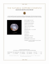 1.16 Ct. Grey Star Sapphire from Ceylon (Sri Lanka) Scan Report