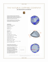 1.16 Ct. Sapphire from Ceylon (Sri Lanka) 3 D Scan Report