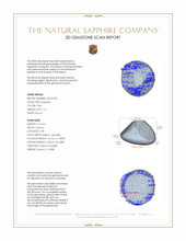 1.16 Ct. Grey Star Sapphire from Ceylon (Sri Lanka) 3 D Scan Report