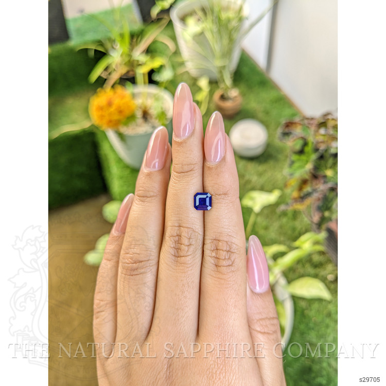 1.38 Ct. Blue Sapphire from Ceylon (Sri Lanka)