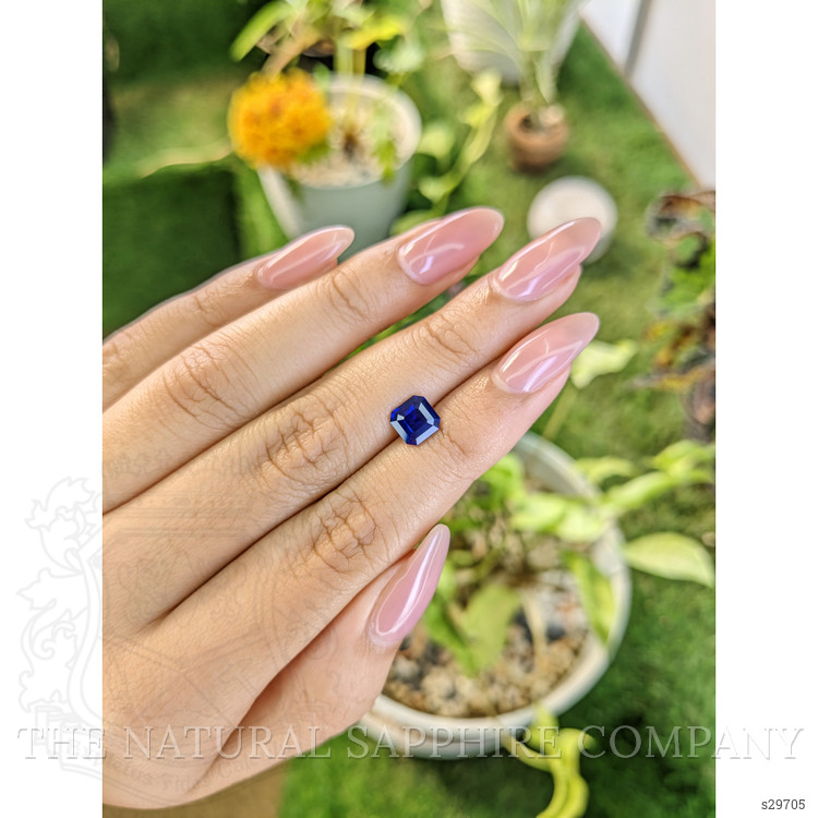 1.38 Ct. Blue Sapphire from Ceylon (Sri Lanka)