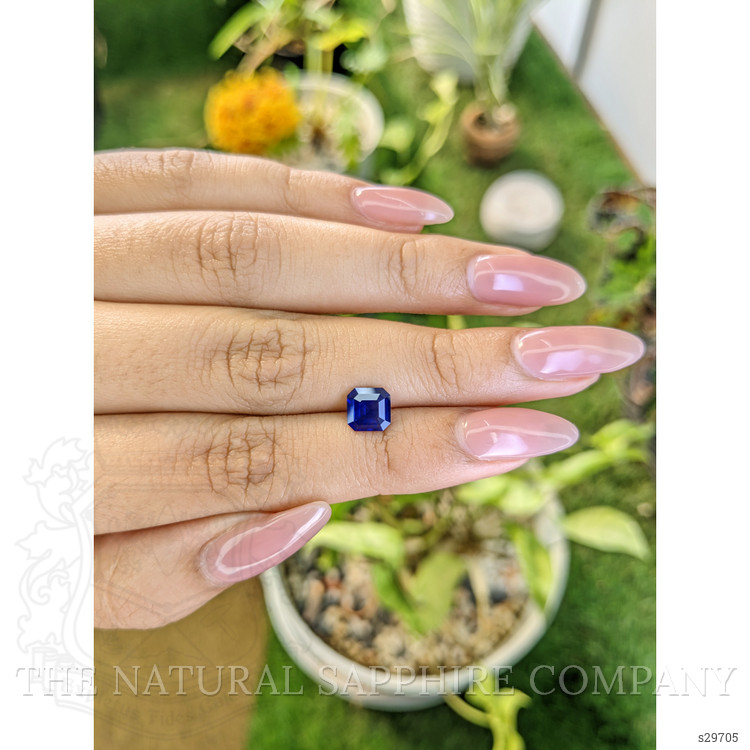 1.38 Ct. Blue Sapphire from Ceylon (Sri Lanka)