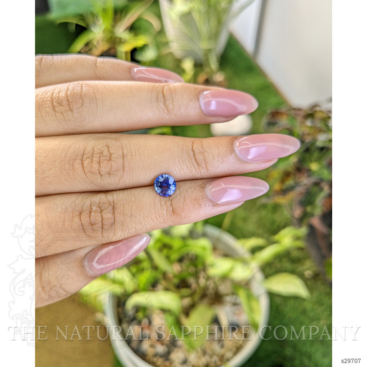 1.29 Ct. Blue Sapphire from Ceylon (Sri Lanka)