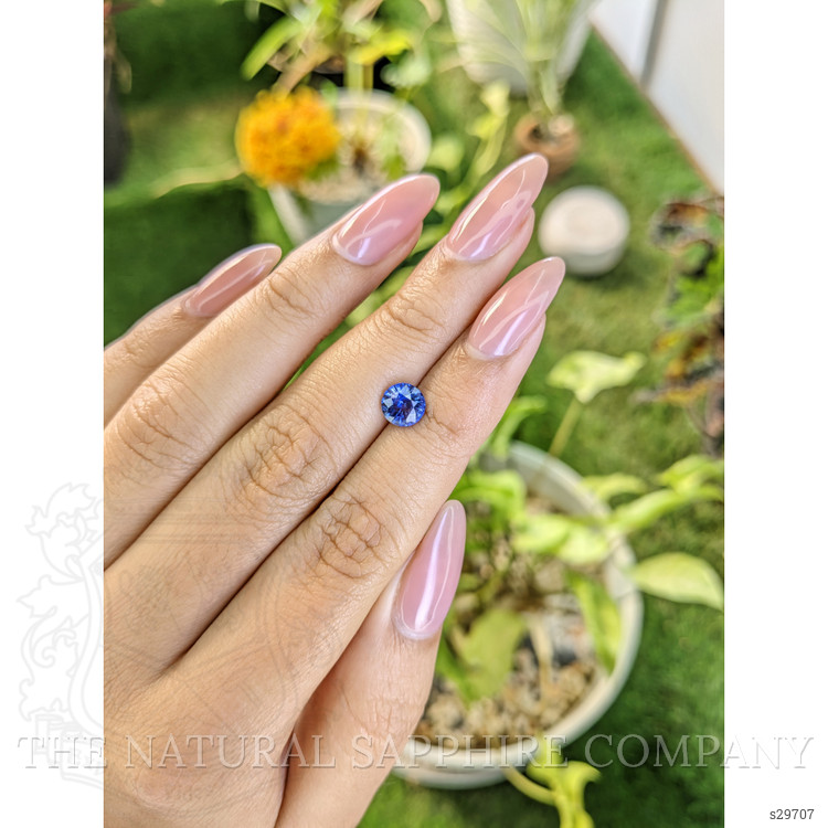 1.29 Ct. Blue Sapphire from Ceylon (Sri Lanka)