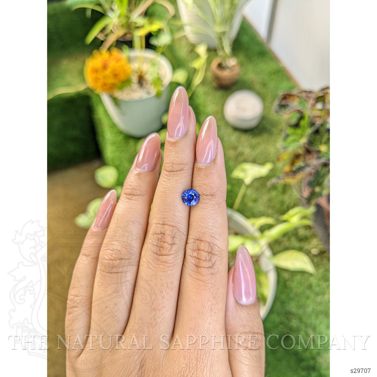 1.29 Ct. Blue Sapphire from Ceylon (Sri Lanka)