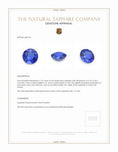 1.32 Ct. Blue Sapphire from Ceylon (Sri Lanka) Appraisal