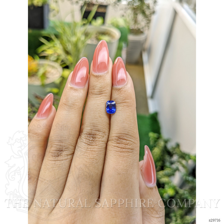 1.35 Ct. Blue Sapphire from Ceylon (Sri Lanka)