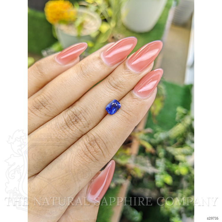 1.35 Ct. Blue Sapphire from Ceylon (Sri Lanka)
