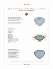 5.20 Ct. Blue Sapphire from Ceylon (Sri Lanka) 3 D Scan Report