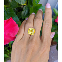 10.63 Ct. Yellow Sapphire from Ceylon (Sri Lanka) Life Style