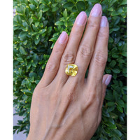 10.63 Ct. Yellow Sapphire from Ceylon (Sri Lanka) Life Style