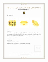 7.04 Ct. Yellow Sapphire from Ceylon (Sri Lanka) Appraisal