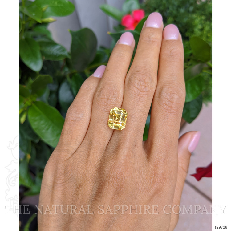 7.04 Ct. Yellow Sapphire from Ceylon (Sri Lanka)