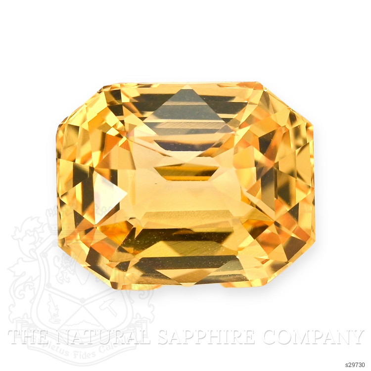 2.16 Ct. Orangish Yellow Sapphire from Ceylon (Sri Lanka)