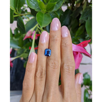2.56 Ct. Blue Sapphire from Ceylon (Sri Lanka) Life Style