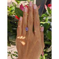 2.54 Ct. Pinkish Purple Sapphire from Ceylon (Sri Lanka) Life Style