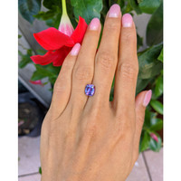 2.54 Ct. Pinkish Purple Sapphire from Madagascar Life Style