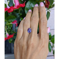 3.56 Ct. Purple Sapphire from Ceylon (Sri Lanka) Life Style