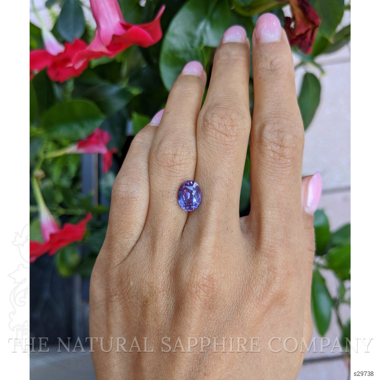 3.56 Ct. Purple Sapphire from Ceylon (Sri Lanka)
