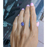 3.56 Ct. Purple Sapphire from Ceylon (Sri Lanka) Life Style