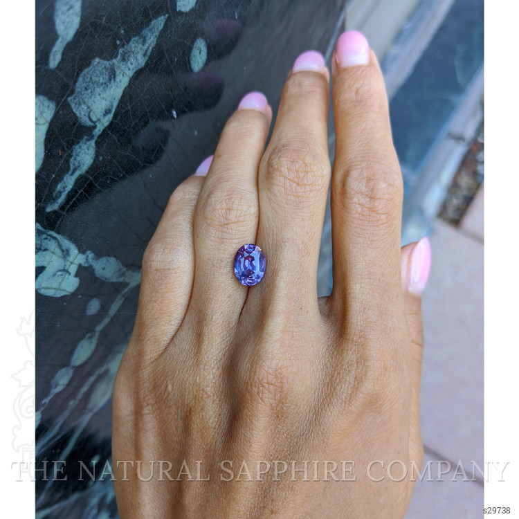 3.56 Ct. Purple Sapphire from Ceylon (Sri Lanka)