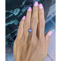 2.63 Ct. Pinkish Purple Sapphire from Ceylon (Sri Lanka) Life Style