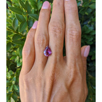 3.03 Ct. Purplish Pink Sapphire from Ceylon (Sri Lanka) Life Style