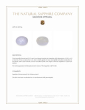 0.92 Ct. Purple Star Sapphire from Ceylon (Sri Lanka) Appraisal