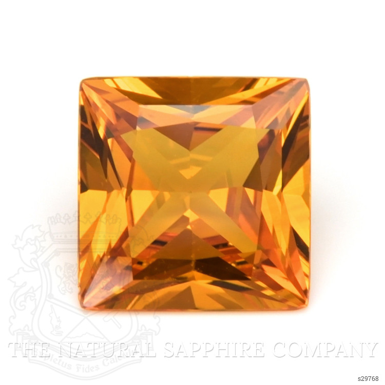 7.45 Ct. Yellowish Orange Sapphire from Ceylon (Sri Lanka)
