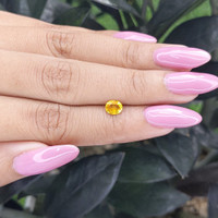 0.63 Ct. Yellow Sapphire from Madagascar Life Style