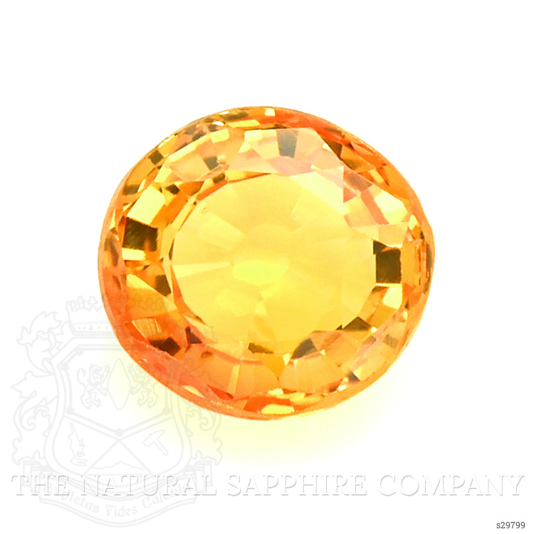 0.80 Ct. Orangish Yellow Sapphire from Madagascar