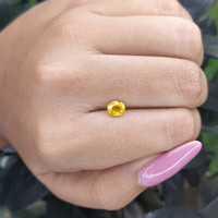 0.81 Ct. Yellow Sapphire from Madagascar Life Style