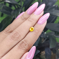 0.81 Ct. Yellow Sapphire from Madagascar Life Style
