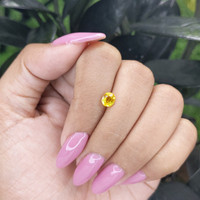 0.81 Ct. Yellow Sapphire from Madagascar Life Style