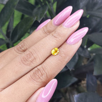 0.80 Ct. Yellow Sapphire from Madagascar Life Style