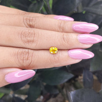 0.80 Ct. Yellow Sapphire from Madagascar Life Style