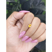 0.82 Ct. Yellow Sapphire from Madagascar Life Style