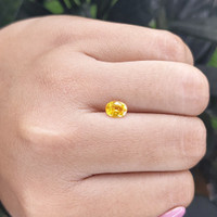 0.82 Ct. Yellow Sapphire from Madagascar Life Style
