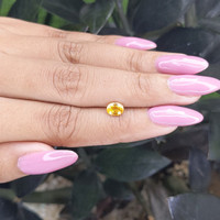 0.82 Ct. Yellow Sapphire from Madagascar Life Style