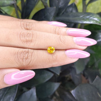 0.92 Ct. Yellow Sapphire from Madagascar Life Style