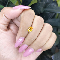 0.78 Ct. Yellow Sapphire from Madagascar Life Style
